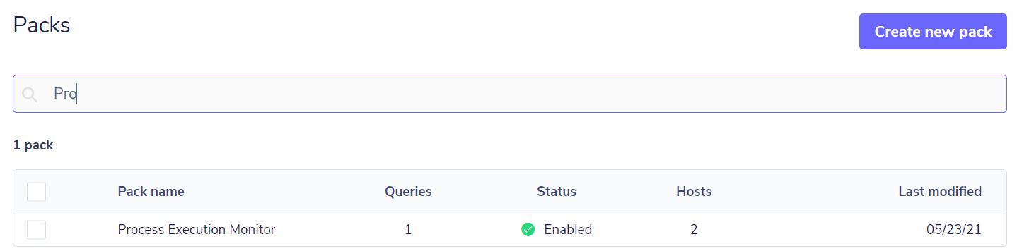 example osquery config